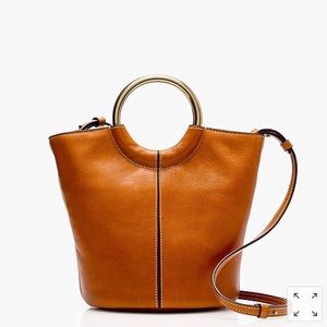 J. Crew Italian Leather Bracelet Bucket Bag